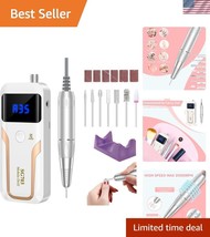35000 RPM Professional Portable Nail Drill – Cordless E-File for Salon &amp;... - $952.78 MXN
