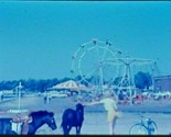 Panorama 1962 Oregon State Fair Ferris Wheel Rides 35mm Ektachrome Slide... - $11.54