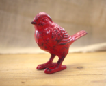 Cast Iron Cardinal Bird Statue Figurine Art Sculpture Garden Decor Paper... - $19.99