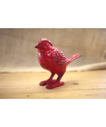 Cast Iron Cardinal Bird Statue Figurine Art Sculpture Garden Decor Paper... - £15.61 GBP