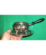 EPCA BRISTOL SILVERPLATE BY POOLE GRAVY BOAT SAUCE POUR DRIP PLATE OLD H... - £21.55 GBP