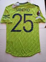 Jadon Sancho Manchester United Europa League Match Third Soccer Jersey 2022-2023 - £67.94 GBP