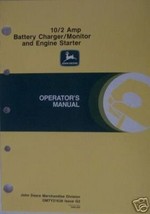 John Deere TY5152 Battery Charger/Monitor/Engine Starter Owner&#39;s Manual - £3.99 GBP