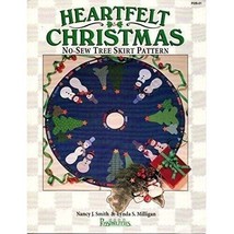 Vtg &#39;95 Heartfelt Christmas No-Sew Tree Skirt Pattern Nancy Smith Lynda Milligan - £11.98 GBP
