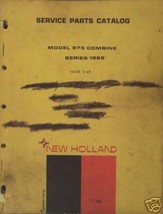 New Holland 975 Combine Parts Manual - 1969 - £7.99 GBP