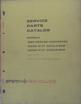 New Holland 1880 Forage Harvester, 1880S, 1890S Sicklebars Parts Manual - $10.00
