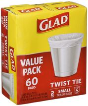 GLAD Small Trash Bags 4 Gallon 60 Count Garbage/Trash Liners - €11,21 EUR GLAD Small Trash Bags 4 Gallon 60 Count Garbage/Trash Liners - €11,21 EUR