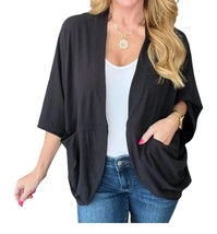 Rae Mode after yoga cocoon cardigan in Black - size S - £22.54 GBP