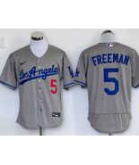 Dodgers #5 Freddie Freeman Away Jersey Old Style Uniform Gray - $45.00