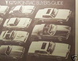 1979 Pontiac Full Line Brochure - Bonneville, Gran Prix, Firebird, &amp; More - $10.00