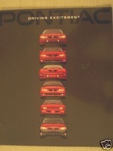 1998 Pontiac Full Line Brochure - Grand Prix, Bonneville, Firebird, and More - $5.00