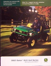 2007 John Deere Gator XUV Utility Vehicle Brochure - £7.99 GBP