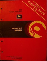 John Deere 666 Snow Thrower Operator&#39;s Manual - £7.99 GBP