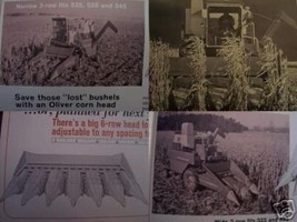 1971 Oliver Corn Heads Brochure for 525, 535, 545 Combines - $10.00