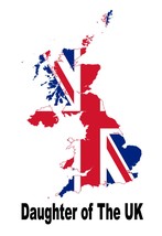 Daughter of The UK United Kingdom Union Country Map Flag Poster High Qua... - $128.34 MXN+