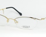 Vintage PASS 143 669 Gold/Silber-Grau Brille Brillengestell 49-17-134mm - $86.23