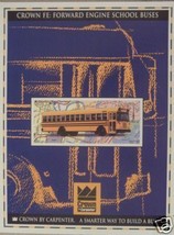 1995 Crown FE Transit Style School Bus Color Brochure - £8.03 GBP