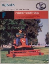 2005 Kubota F2880E, F2880, F3680 Front Mowers Brochure - $10.00