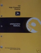 John Deere 122 Pressure Washer Operator&#39;s Manual - £7.99 GBP