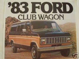 1983 Ford Econoline Club Wagon Brochure - $10.00