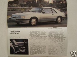 1984 Ford Cars Full Line Brochure - LTD Crown Victoria,Mustang SVO,Escor... - $10.00