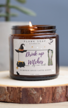 Drink Up Witches Halloween themed soy candles 8 oz - £15.71 GBP