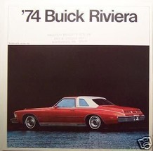 1974 Buick Riviera Original Color Brochure - $10.00