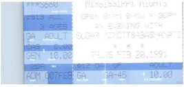 Vintage Sugar Minott Ticket Stub Février 28 1991 St.Louis Missouri - $34.63