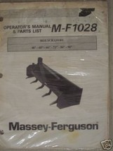 Massey Ferguson 1028 Scrape Blade Operators Manual - $10.00