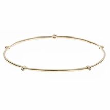 Eternity Bangle Stackable Women Bracelet Slip-on 0.15Ct Diamond 14k Yell... - $17,945.18 MXN
