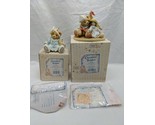 Lot Of (2) Cherished Teddies Kiss The Heart And Zachary With Sailboat - $35.63