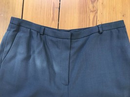 Talbots Gray Italian Wool Flat Front Slacks Dress Pants 8 30&quot;x33&quot; Made i... - £39.95 GBP