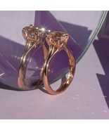1.81ct Morganite solitaire engagement ring 9k rose gold/ morganite promise ring