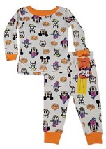 Disney Toddler Girls 2PC Mickey Minnie Mouse &amp; Friends Halloween Pajamas 12M - £11.07 GBP