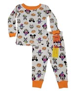 Disney Toddler Girls 2PC Mickey Minnie Mouse &amp; Friends Halloween Pajamas... - £11.07 GBP