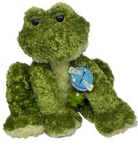 First &amp; Main Froggle Woggle the Frog 11” Sitting  Plush Rattles with Keychain - £23.22 GBP