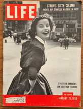 Life Magazine - Jan 26 1953 - Ohrbach Fashion / Clark Gable / Martha&#39;s Vineyard - £7.90 GBP