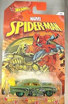 2017 Hot Wheels Marvel Spider-Man Series 4/6 JADED Green w/Green 5 Spoke Wheels - £6.97 GBP