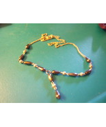 Premier Designs Silver Y Necklace with Hematite Like Beads and Pearls - $33.00