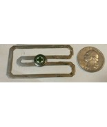 Green Cross For Safety Work Shirt Badge Pin Sterling Silver .925  - $350.73 MXN