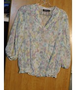 LADIES 3/4 LENGTH SLEEVE BLOUSE BY A.N.A (A NEW APPROACH) SIZE 2 / PETIT... - £7.85 GBP