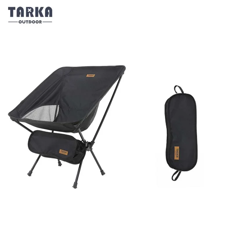 TARKA Portable Camping Chair Moon Chairs Lengthen Seat Lightweight Folding Beach - £37.91 GBP