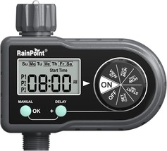 Rainpoint Sprinkler Timer, Hose Timer With 3 Individual Programs, Water ... - $44.93