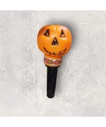 Vtg Halloween Pumpkin Jack-O-Lantern Flashlight Light Blow Mold Trick Or... - $9.97