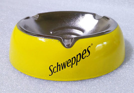 SCHWEPPES ✱ Vintage Advertising Ashtray Cendrier Aschenbech Enamel 90´s - £19.46 GBP