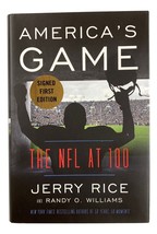 Jerry Rice Signé America&#39;s Jeu : The NFL À 100 Livre Relié Bas - £100.48 GBP