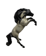 Breyer Reeves Raring Fighting Stallion  Horse Black &amp; Gray Figure - £43.59 GBP