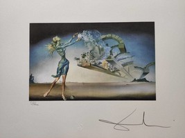Salvador Dali Signed Lithograph - MIRAGE - (Dali Birthday, Salvador Dali Art, Sa - £118.83 GBP
