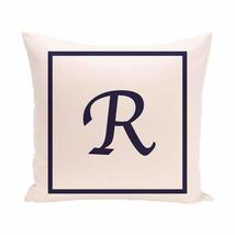 16x16 R Monogram Throw Pillow Letter R Printed Sofa Cushion Monogrammed ... - £48.43 GBP