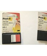 Post-it Tape Flag Dispensers, 3M, 1in X 1.7”, 680-1, 1 New 1 Used (Qty 2) - $2.02